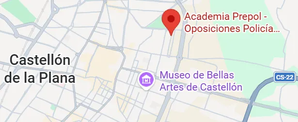 Mapa de la ubicacion de Academia PREPOL en Castellon de la Plana, cerca de la Basilica de la Virgen del Lledo